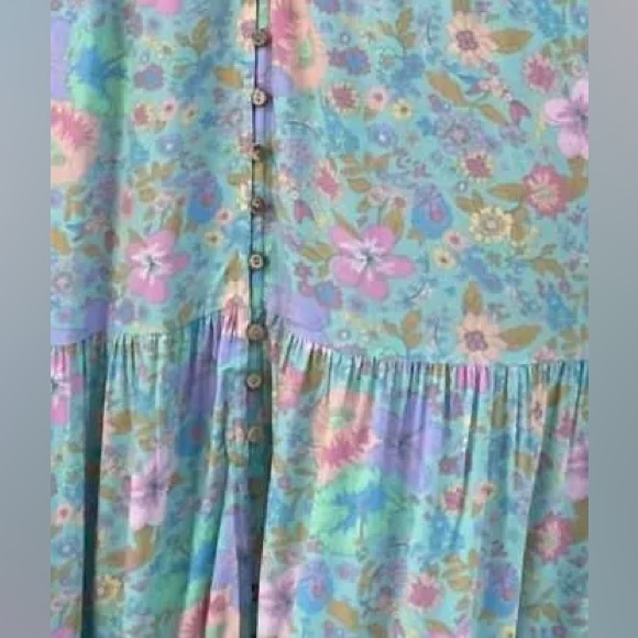 Spell hibiscus lane button through gown- lagoon NWT - Picture 10 of 10